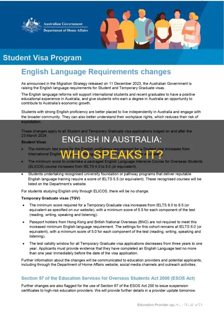 do most people in australia speak english
