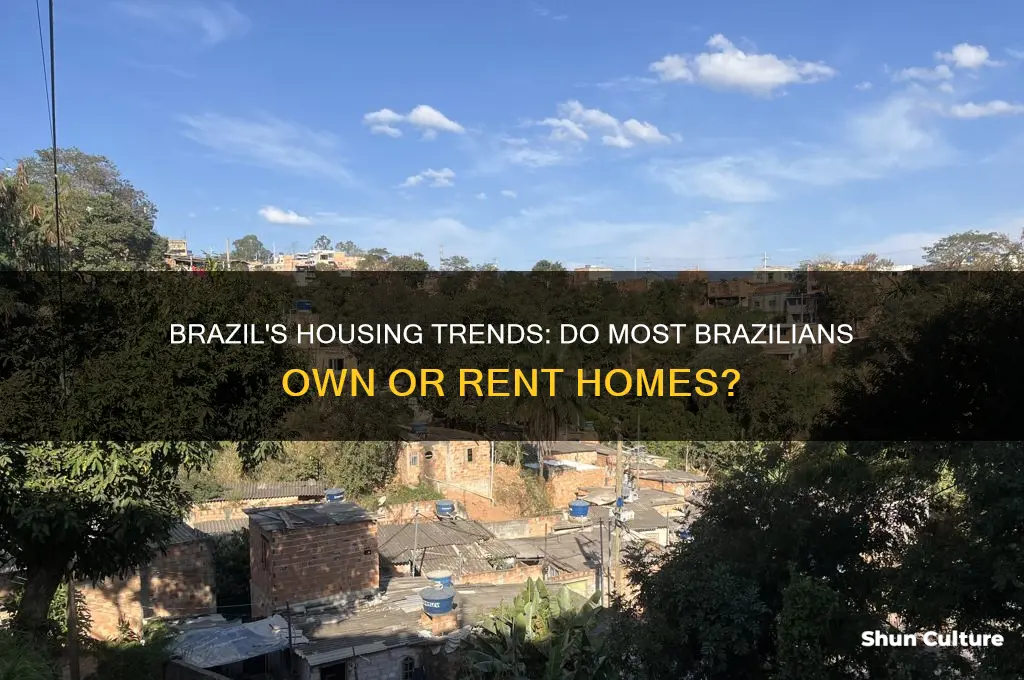 do most people own or rent in brazil