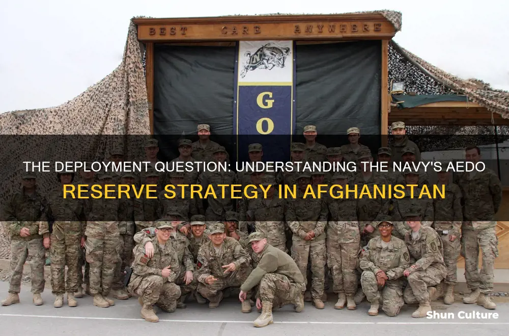 do navy aedo reserve get deployed to afghanistan