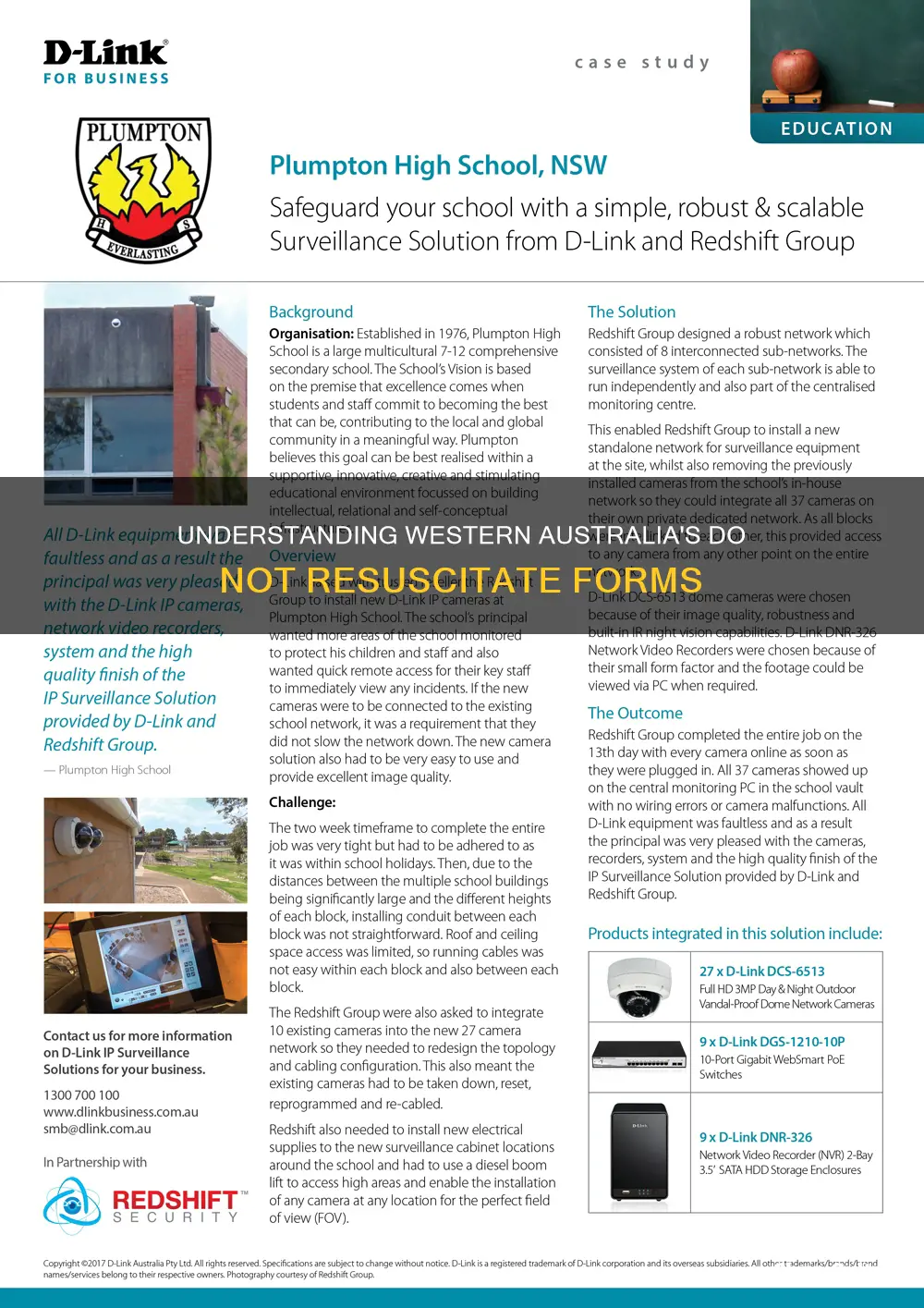 do not resuscitate form western australia