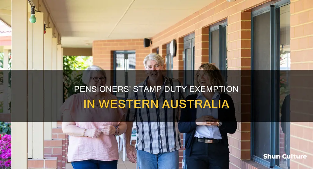 do pensioners pay stamp duty in western australia