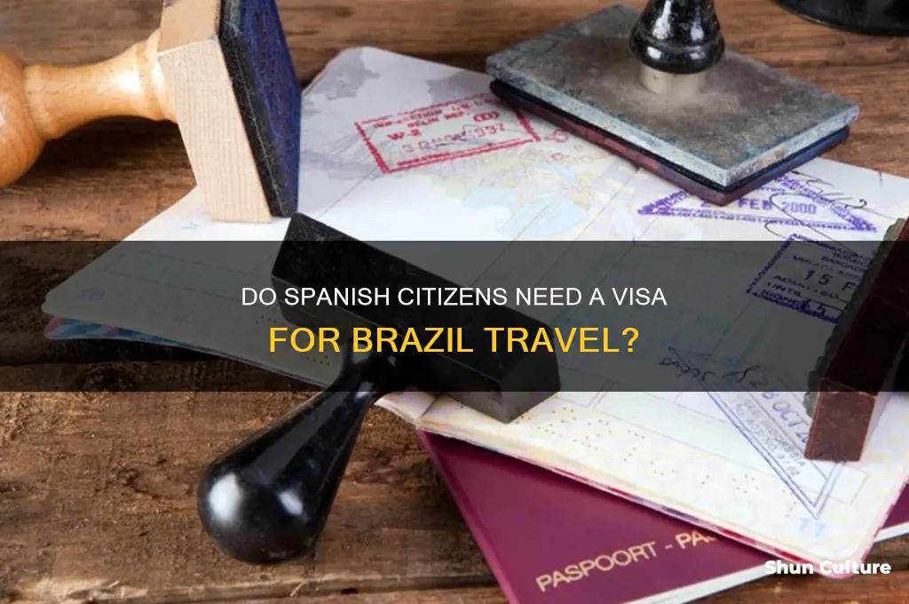 do spanish citizens need a visa to enter brazil