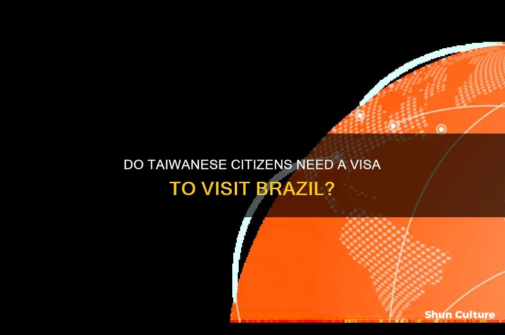 do taiwanese need visa to brazil