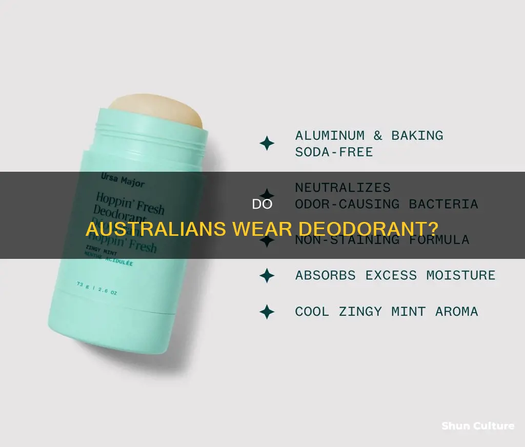 do the people in australia wear deodorant