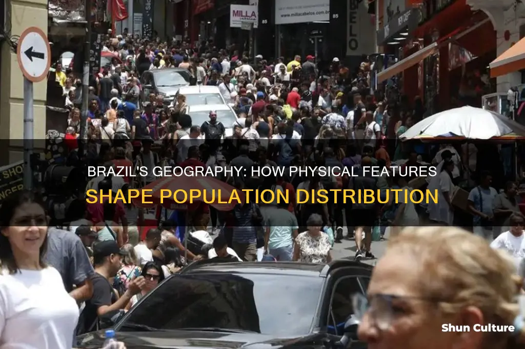 do the physical features of brazil impact where people live