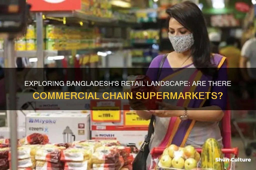 do they have commerical chain supermarkets in bangladesh