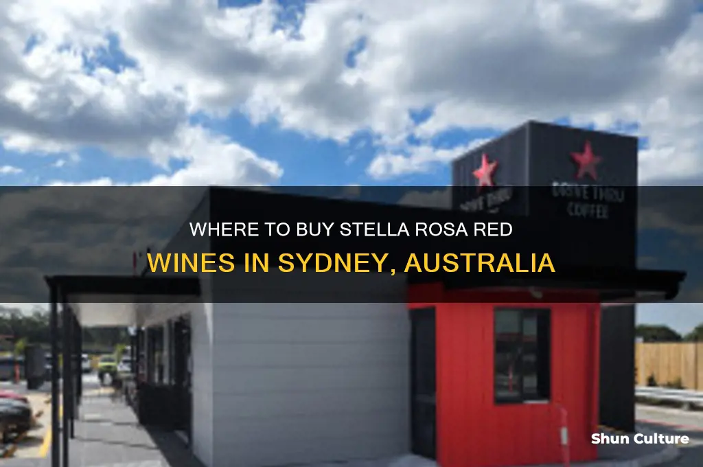 do they sell stella rosa red wines in sydney australia