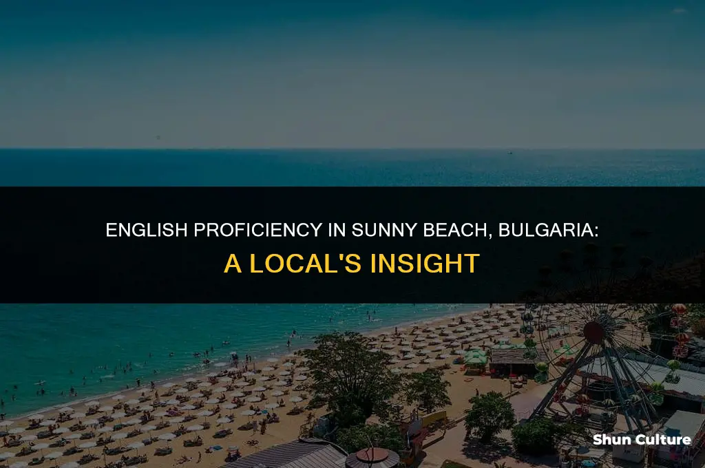 do they speak english in sunny beach bulgaria