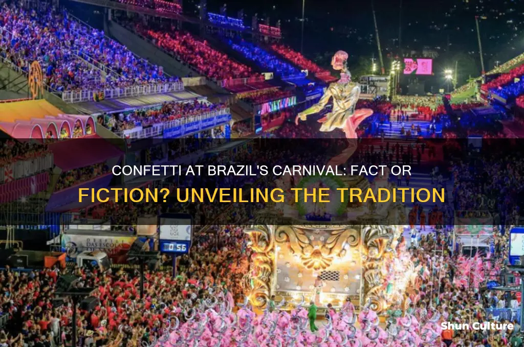 do they throw confetti at carnival in brazil