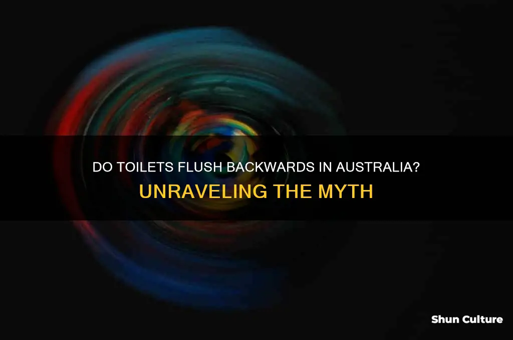 do toilets go backwards australia