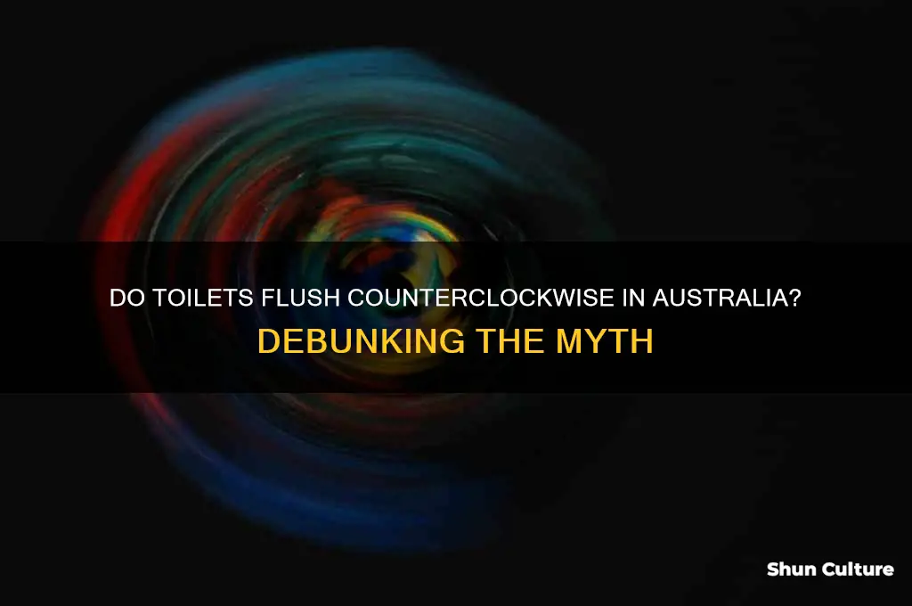 do toilets go the other way in australia