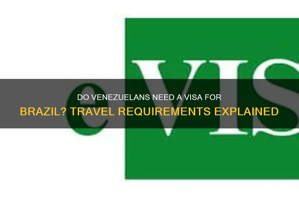 do venezuelans need visa for brazil