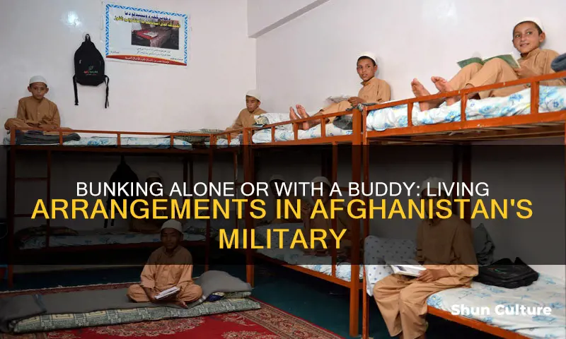 do you have a bunkmate in afghanistan