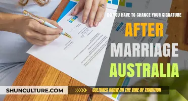 How Marriage Affects Your Signature in Australia