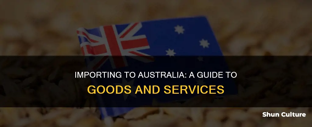 do you import goods and services into australia