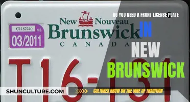 New Brunswick's Front License Plate Requirement