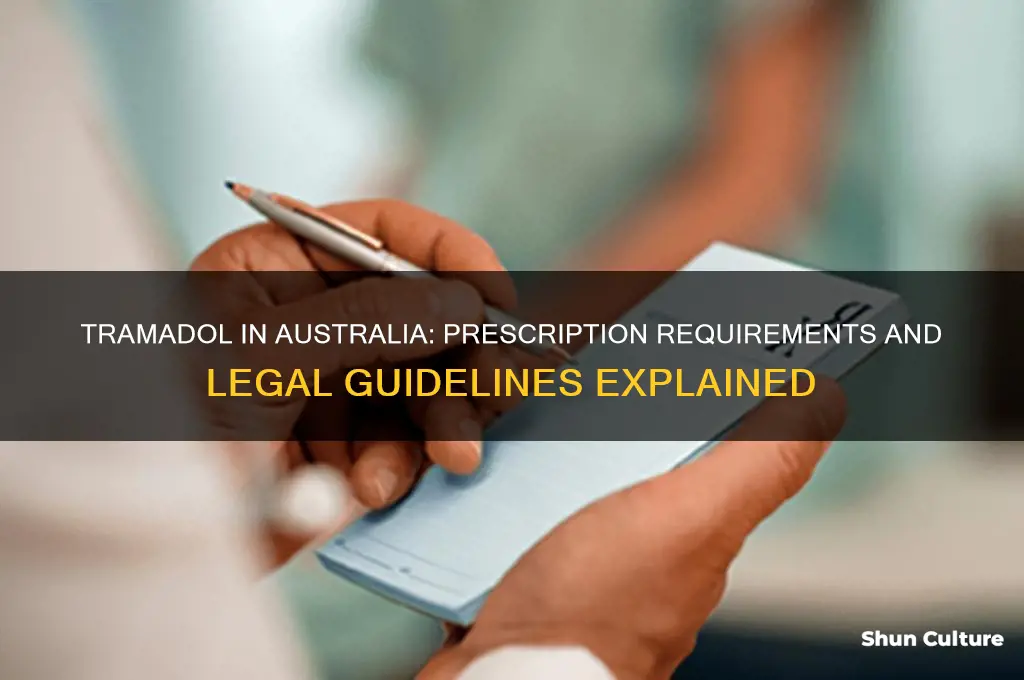 do you need a prescription for tramadol in australia