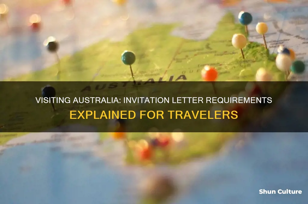 do you need an invitation letter to visit australia