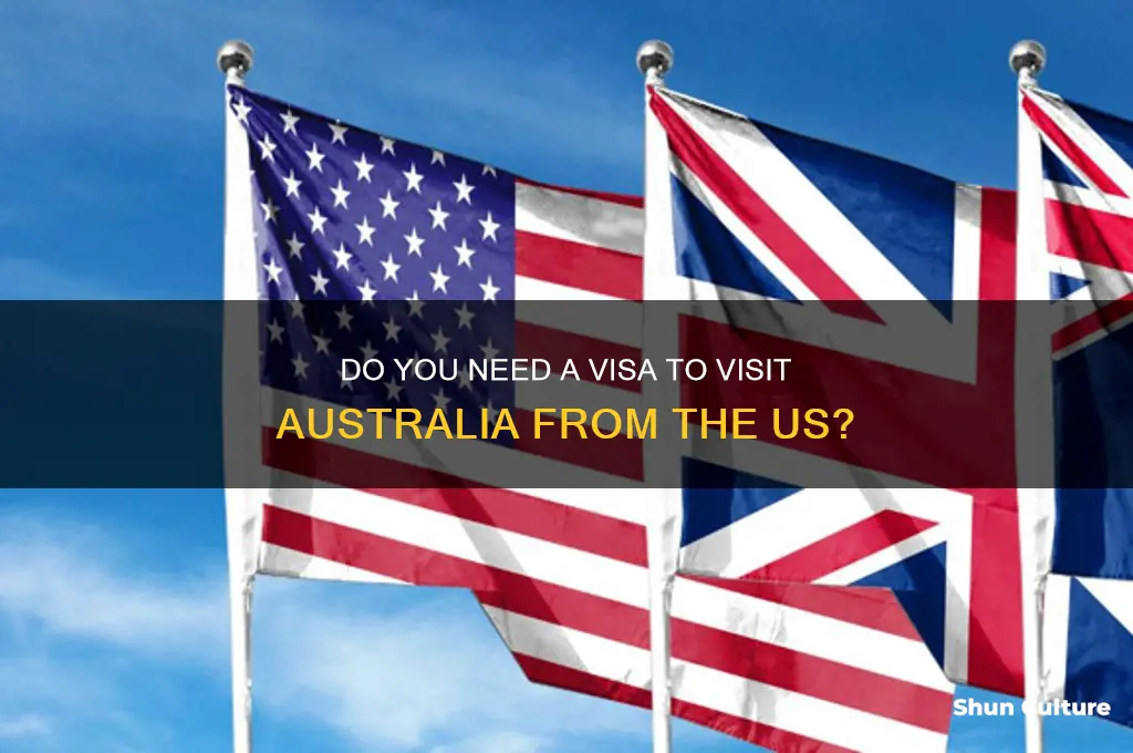 do you need avisa to goto australia from the us