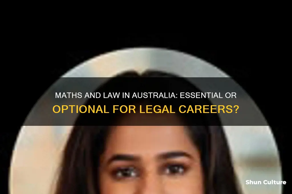do you need maths for law australia