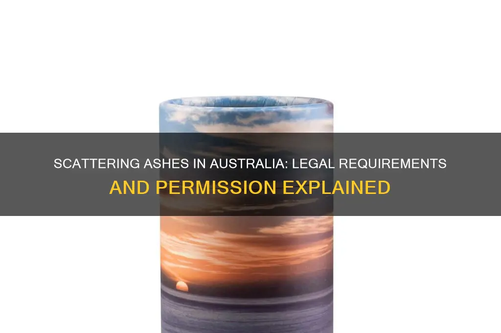 do you need permission to scatter ashes in australia