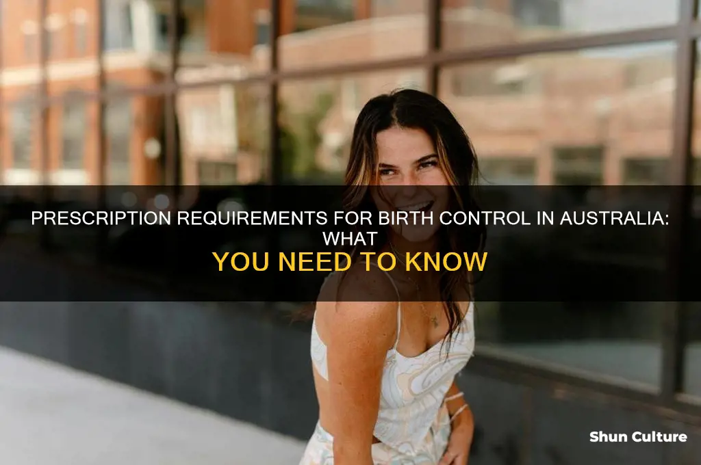 do you need prescription for birth control in australia
