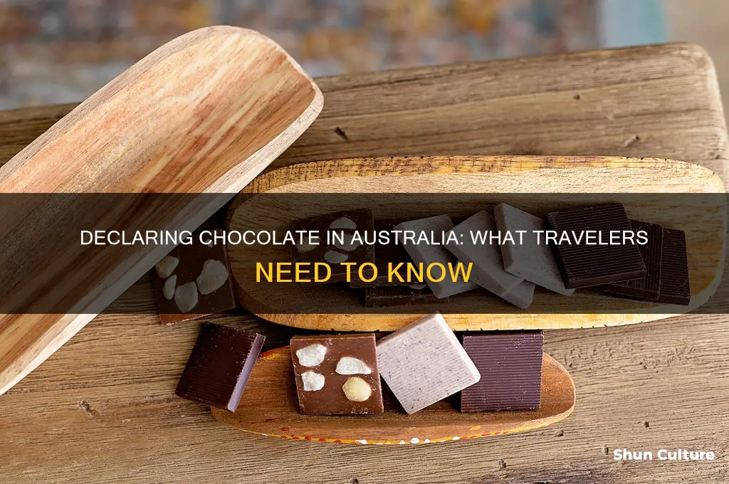 do you need to declare chocolate in australia