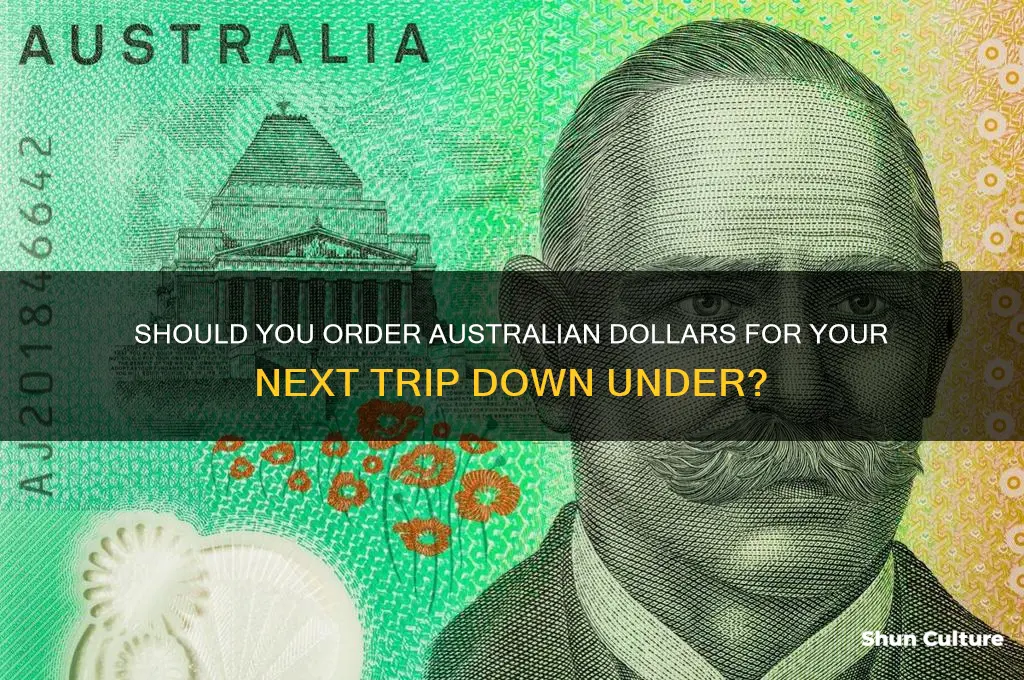 do you need to order australian dollars