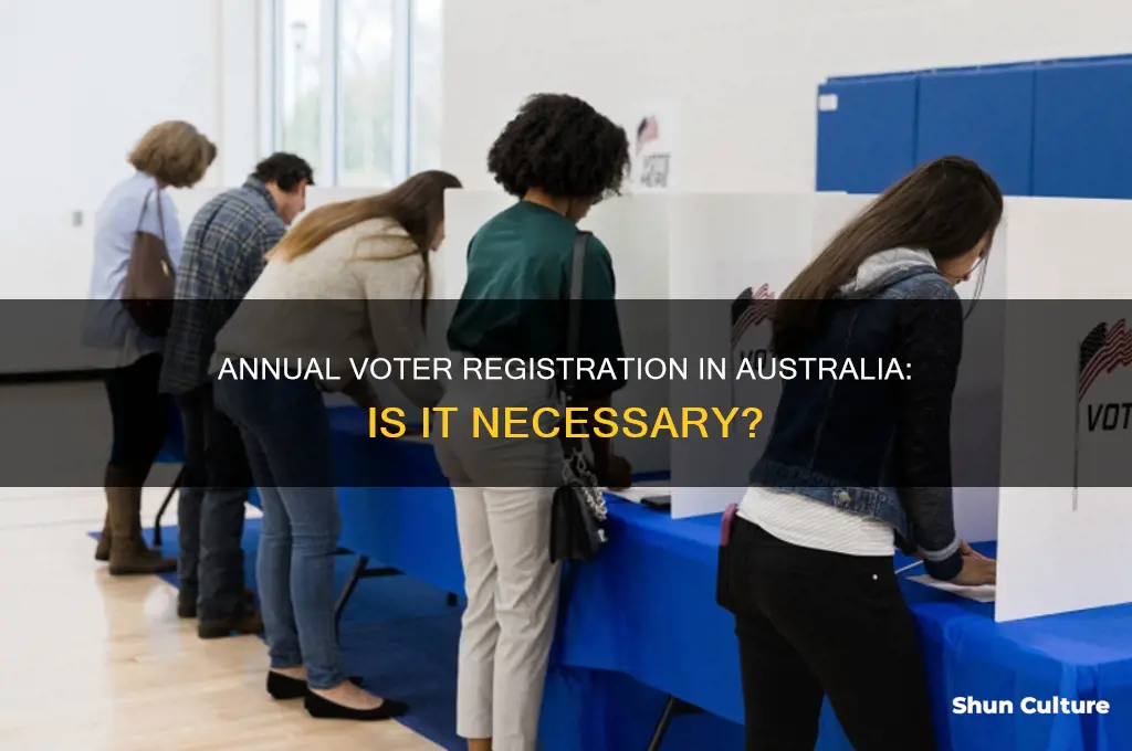 do you need to register to vote every year australia