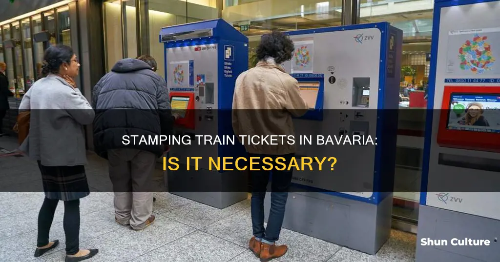 do you need to stamp train ticket in bavaria