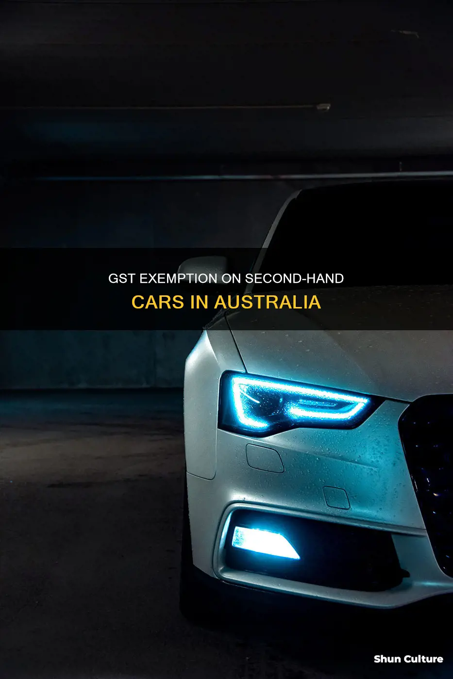 do you pay gst on second hand cars australia