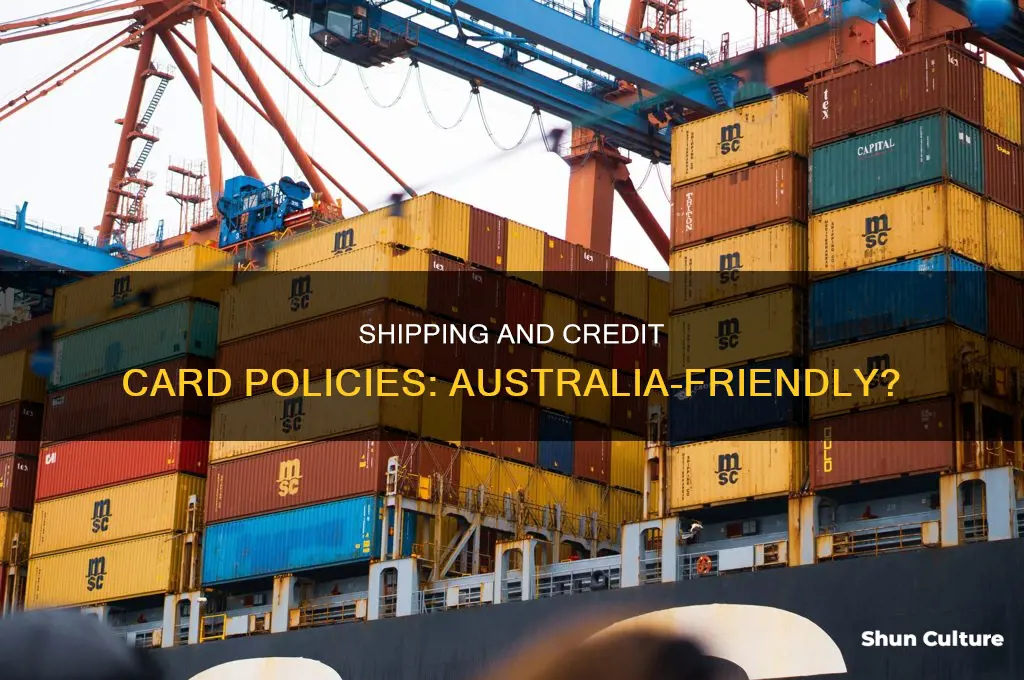 do you ship your product to australia take credit cards