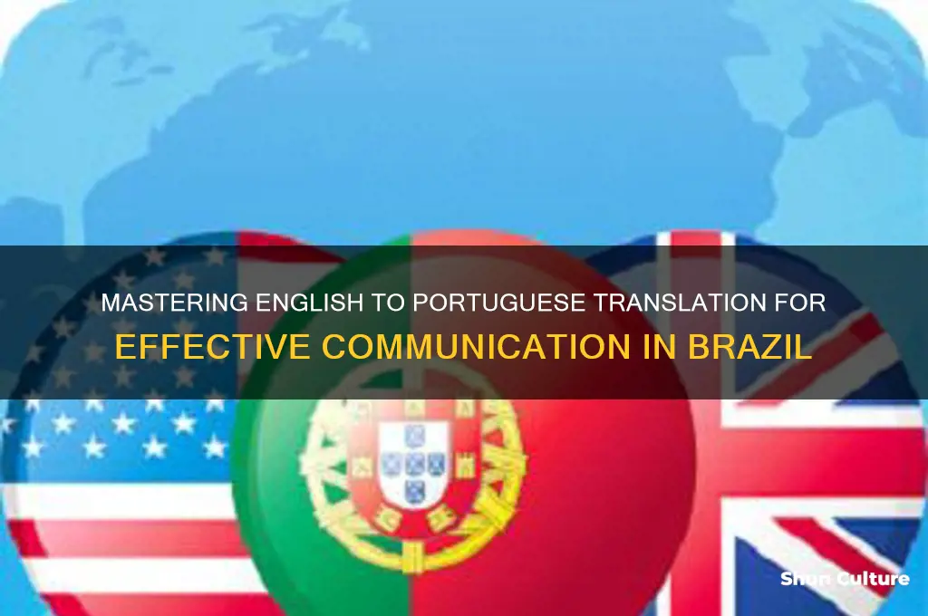 do you speak english translation to brazil