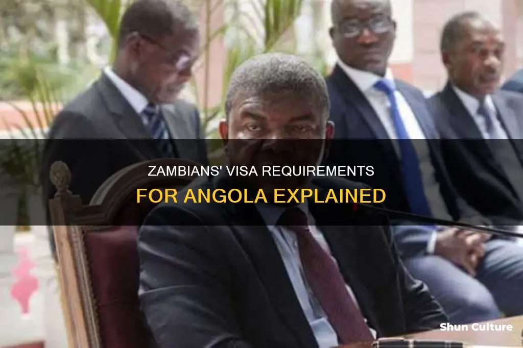 do zambians need a visa for angola