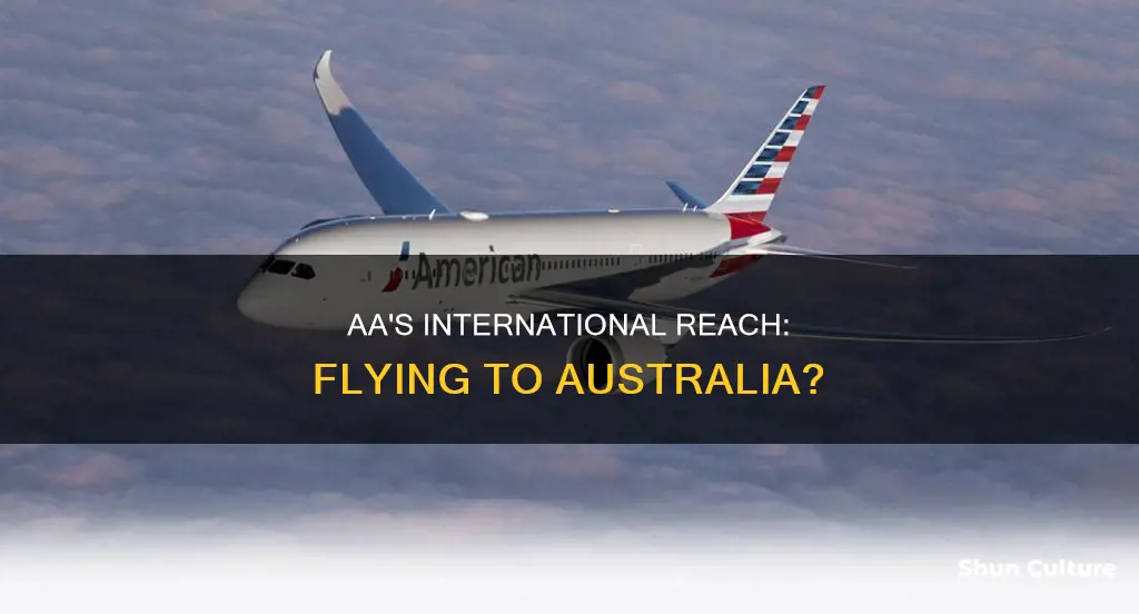 does aa fly to australia