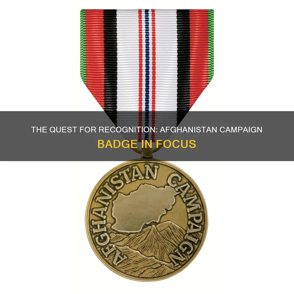 does afghanistan have a campaign badge