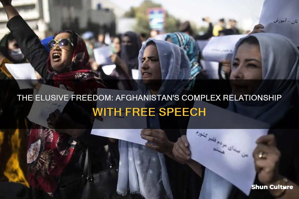 does afghanistan have freedom of speech