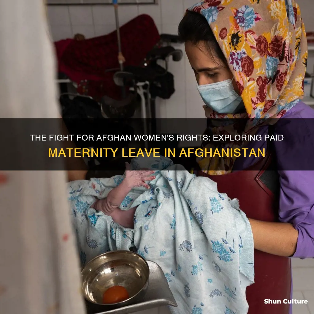 does afghanistan have paid maternity leave