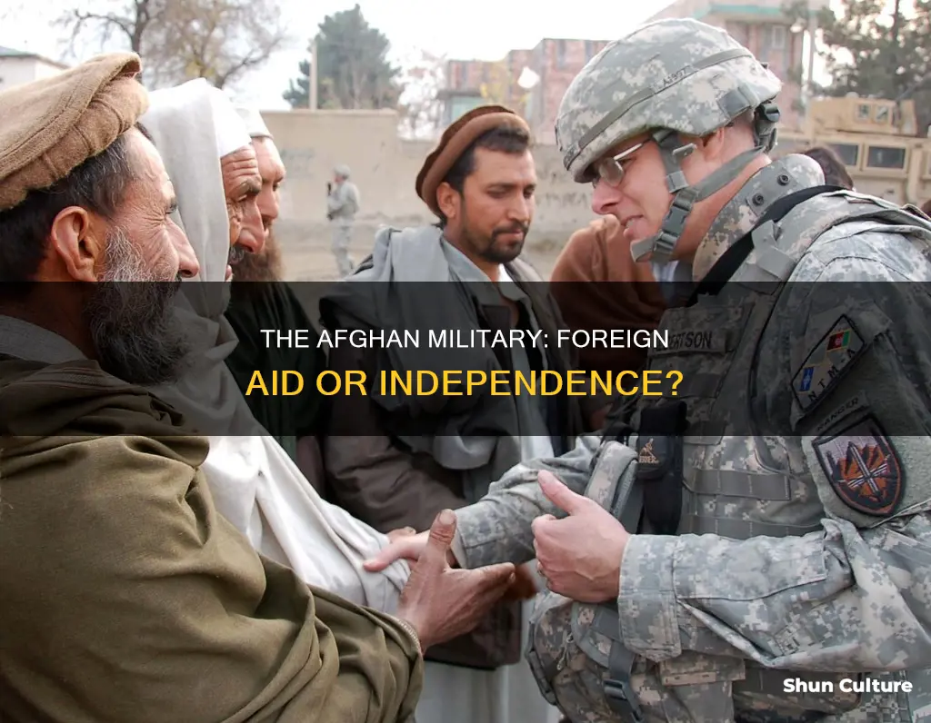 does afghanistan military depend on foreign aid