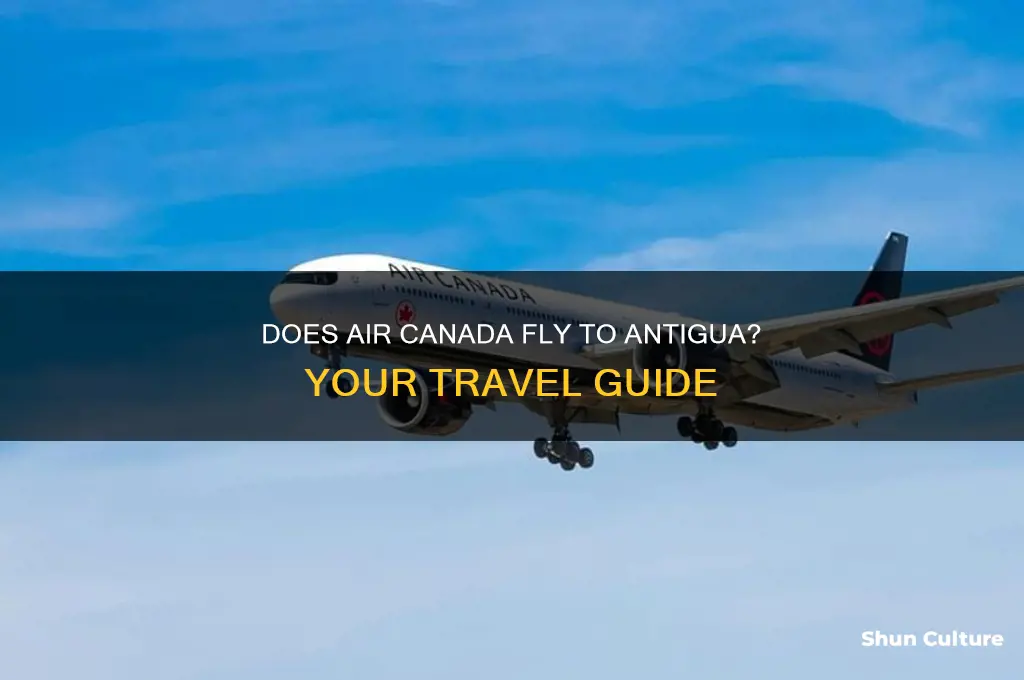 does air canada fly to antigua