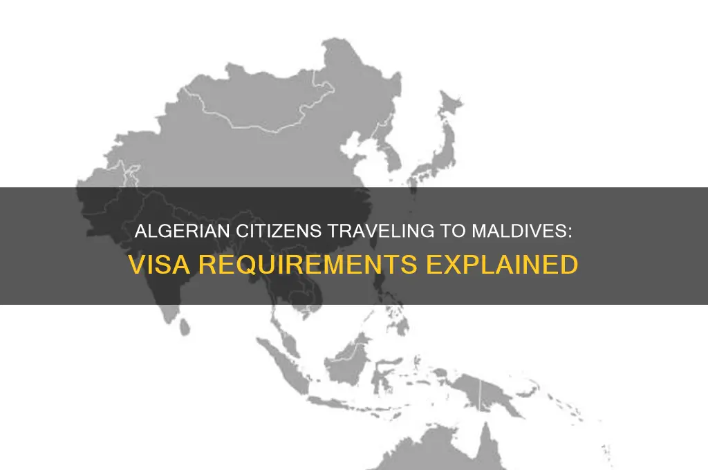 does algerian citizen need visa to maldives
