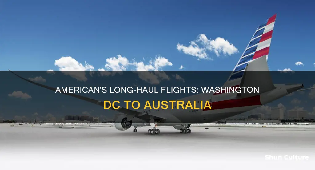 does american fly to australia from washington dc