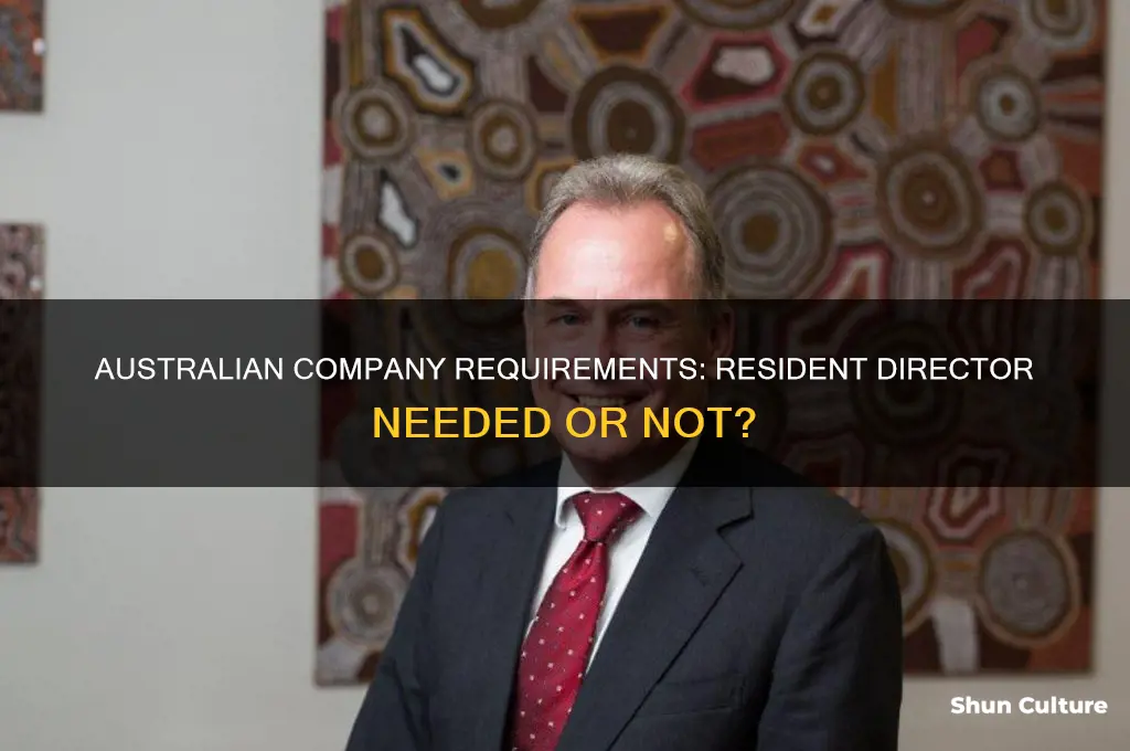 does an australian company need a resident director