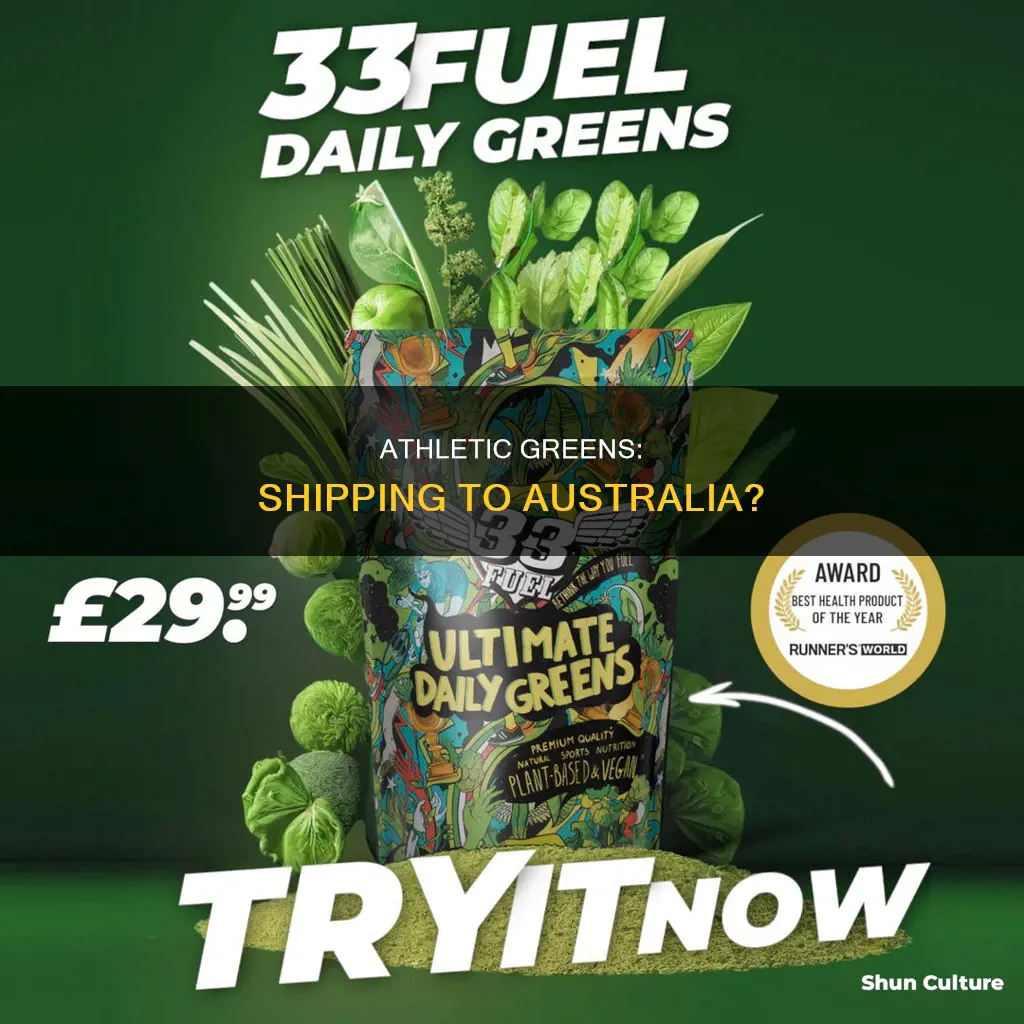 does athletic greens ship to australia
