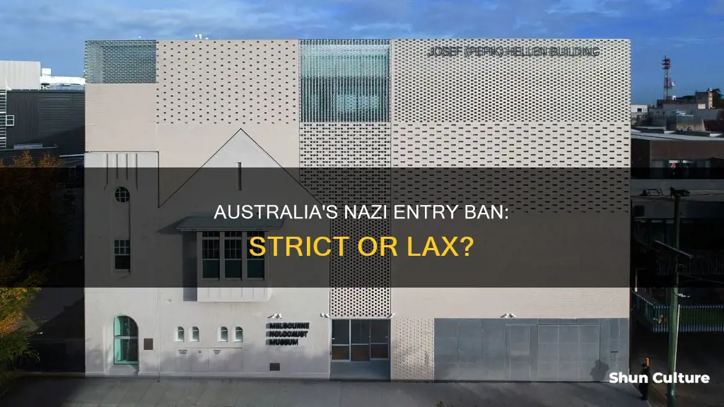 does australia allow nazis to enter their country