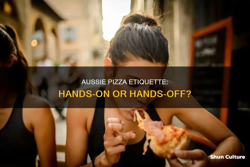 does australia eats pizza with their hands