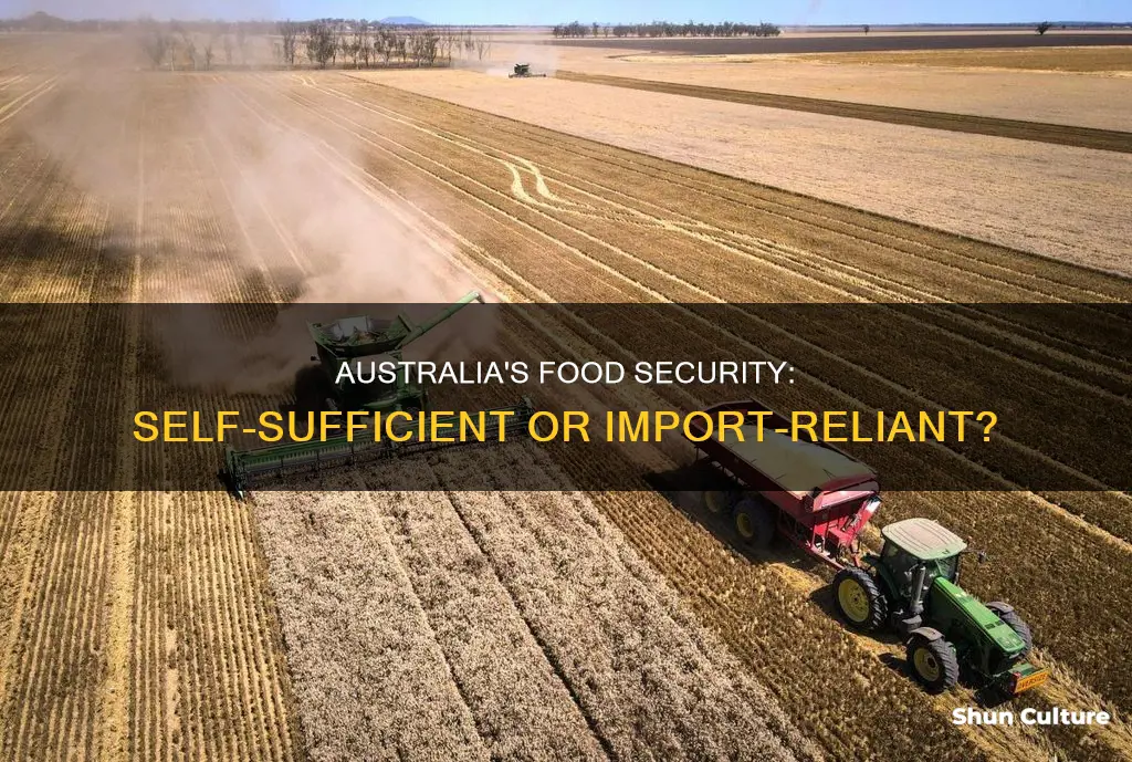 does australia grow its own food