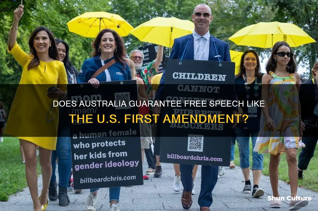 does australia have a first amendment