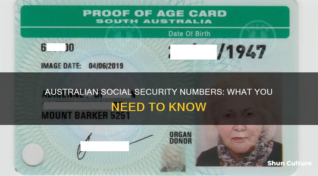does australia have a social security number