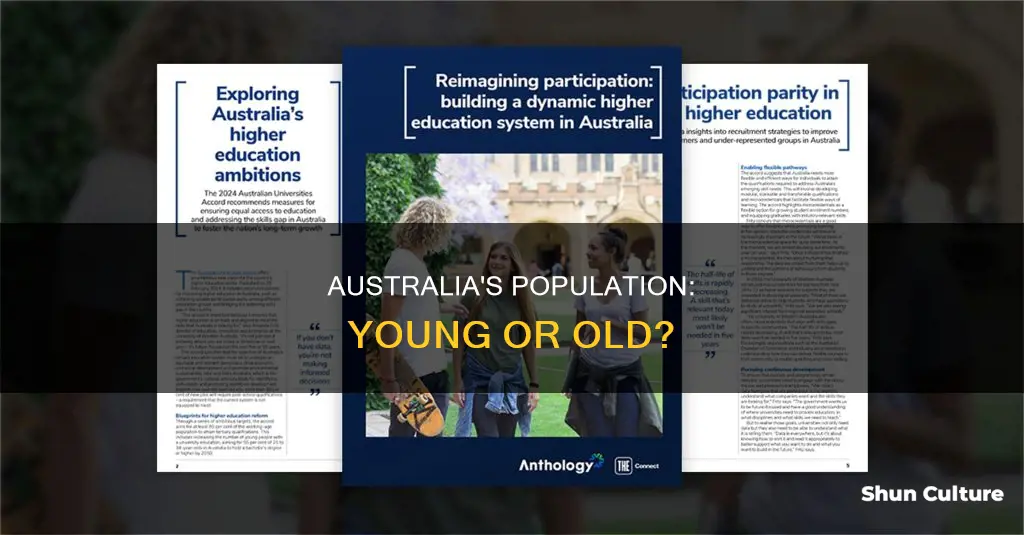 does australia have a young population